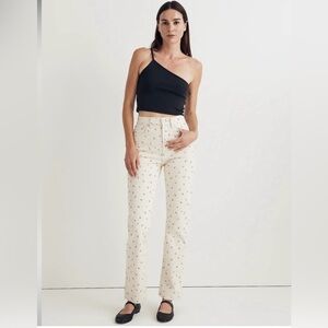 MADEWELL The '90s Straight Jean in Daisy Drizzle SIZE: 25